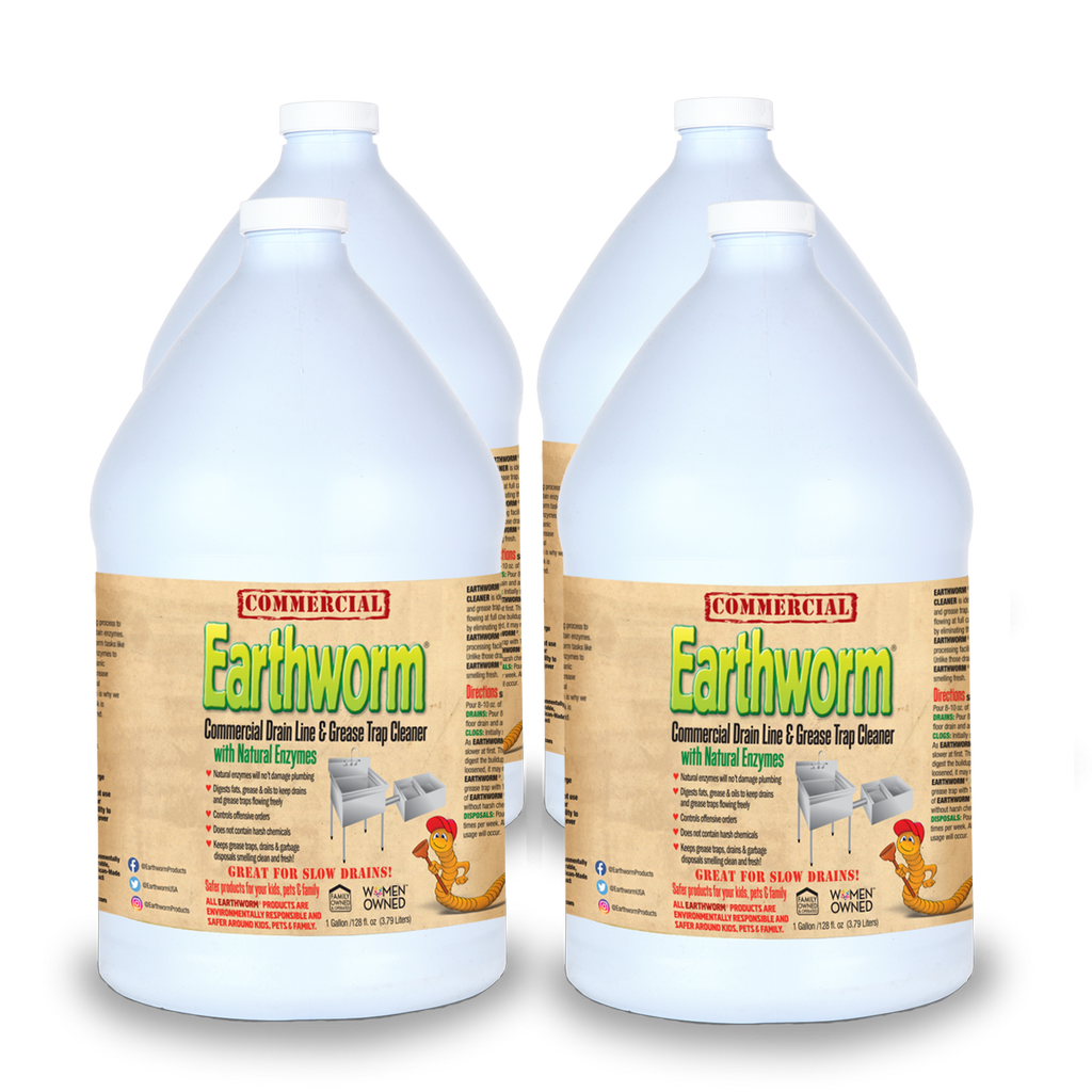 Earthworm® Commercial Drain Line & Grease Trap Cleaner