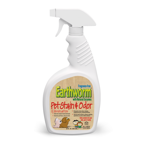 Earthworm enzyme pet stain cleaner 22oz spray bottle