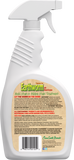 Earthworm mildew stain treatment being sprayed on tile grout